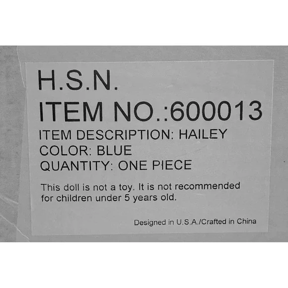 KAIS Dolls American Artists Collection Hailey‎ Porcelain Doll Blue